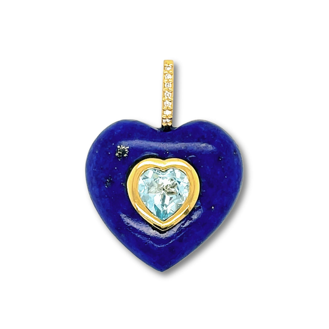 Lapis Lazuli Heart Pendant