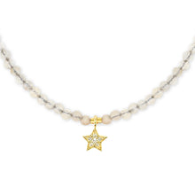 Load image into Gallery viewer, Star Tiny Gemstone Necklace
