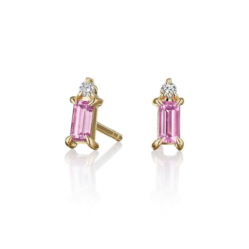 Baguette_Studs-_Pink_Sapphire