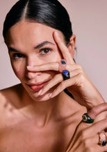 Load image into Gallery viewer, Black Onyx Stone Ring-model
