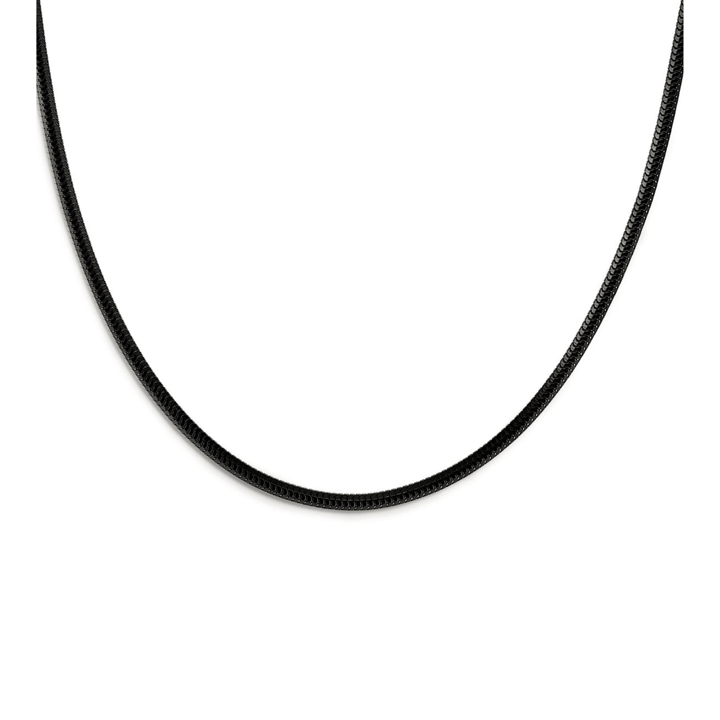 Black_rhodium_Silver_snake_chain