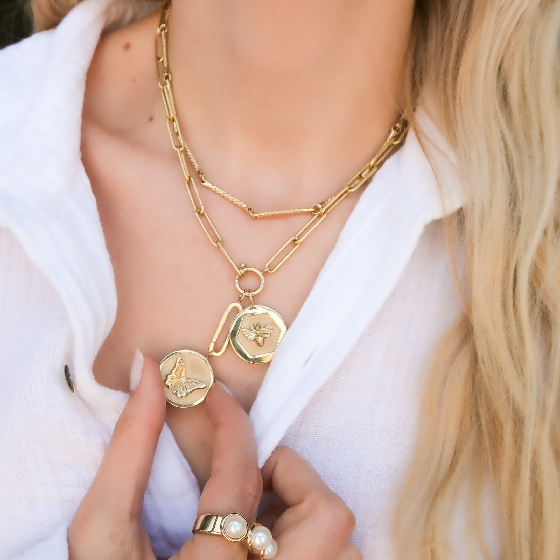 14K Gold Charm Extender