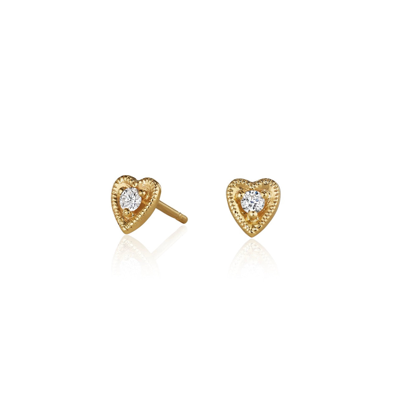 Diamond Heart Stud
