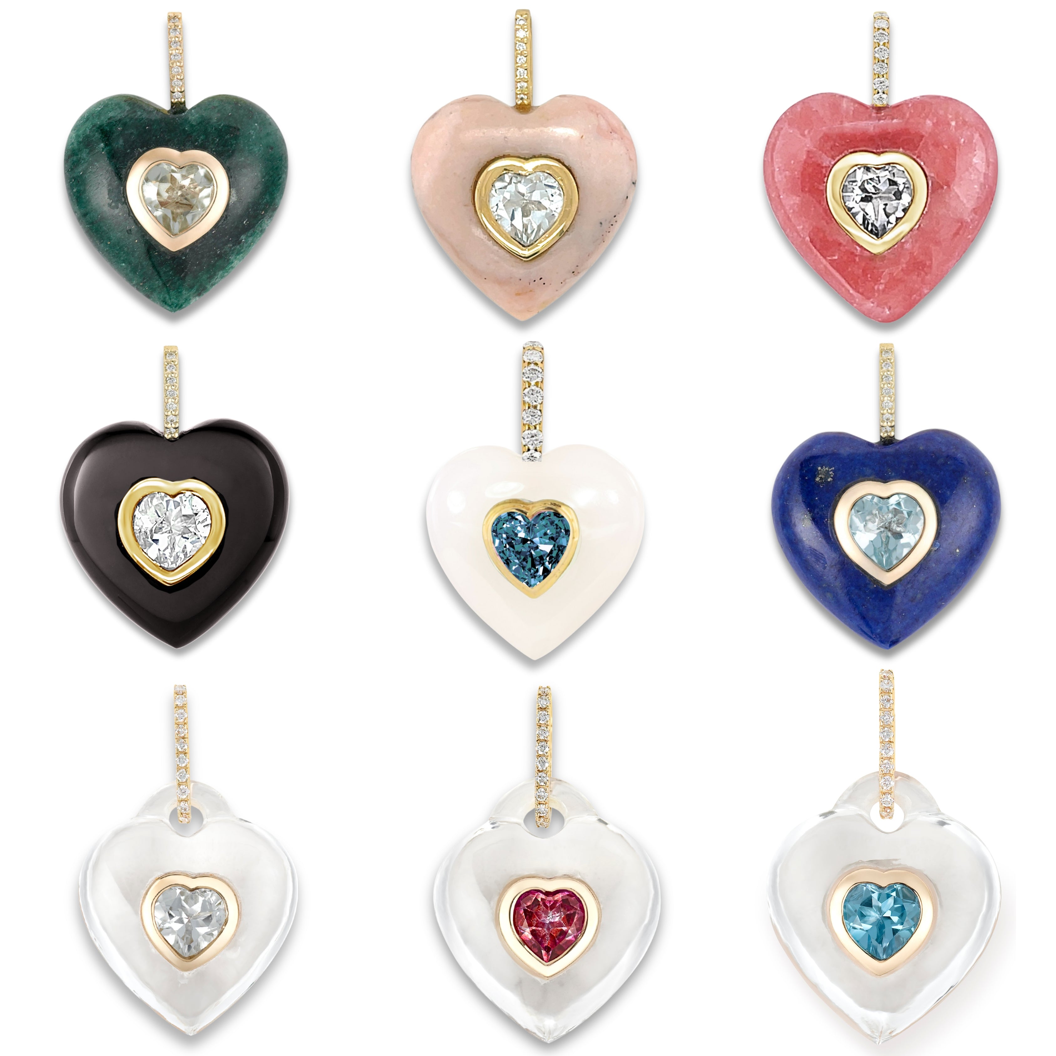 Black Onyx Heart Pendant