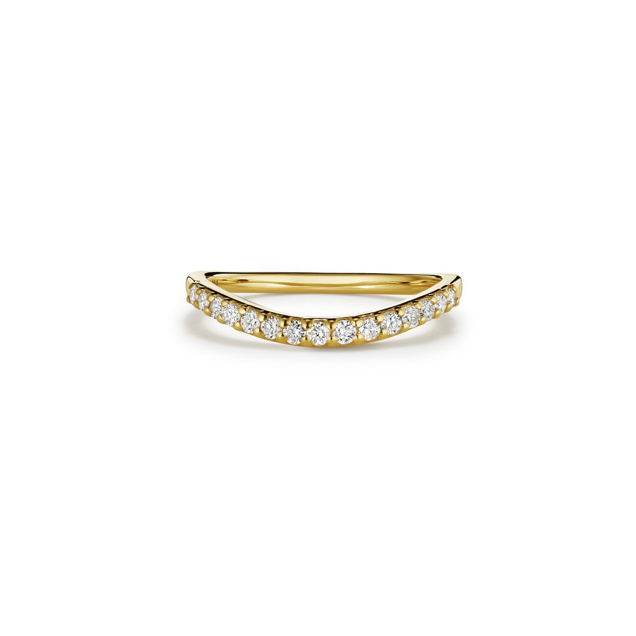 Half Eternity Contour Band-prong setting in diamonds