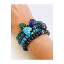 Load image into Gallery viewer, Lapis Lazuli Heart Charm Bracelet
