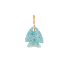 Load image into Gallery viewer, Aquamarine Fish Pendant
