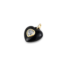 Load image into Gallery viewer, Heart Gemstone Pendant- Black Onyx
