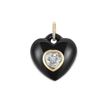 Load image into Gallery viewer, Heart Gemstone Pendant- Black Onyx
