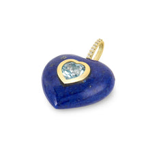 Load image into Gallery viewer, Lapis Lazuli Heart Pendant
