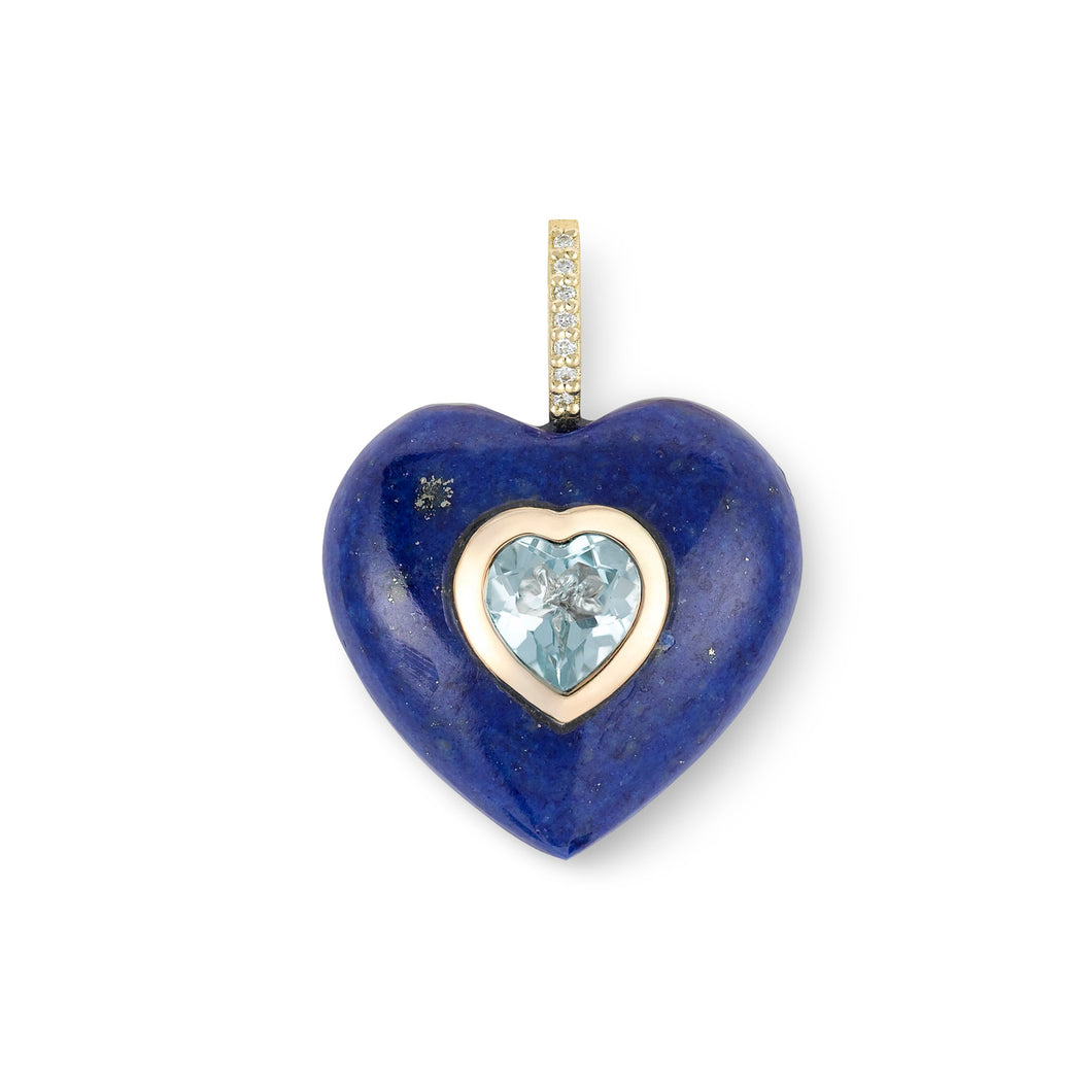 Lapis Lazuli Heart Pendant