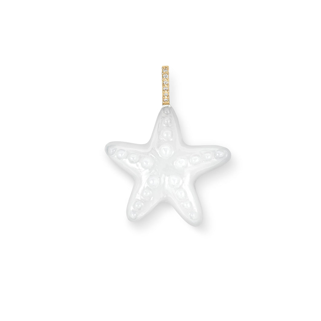 White Onyx Sea Star Pendant