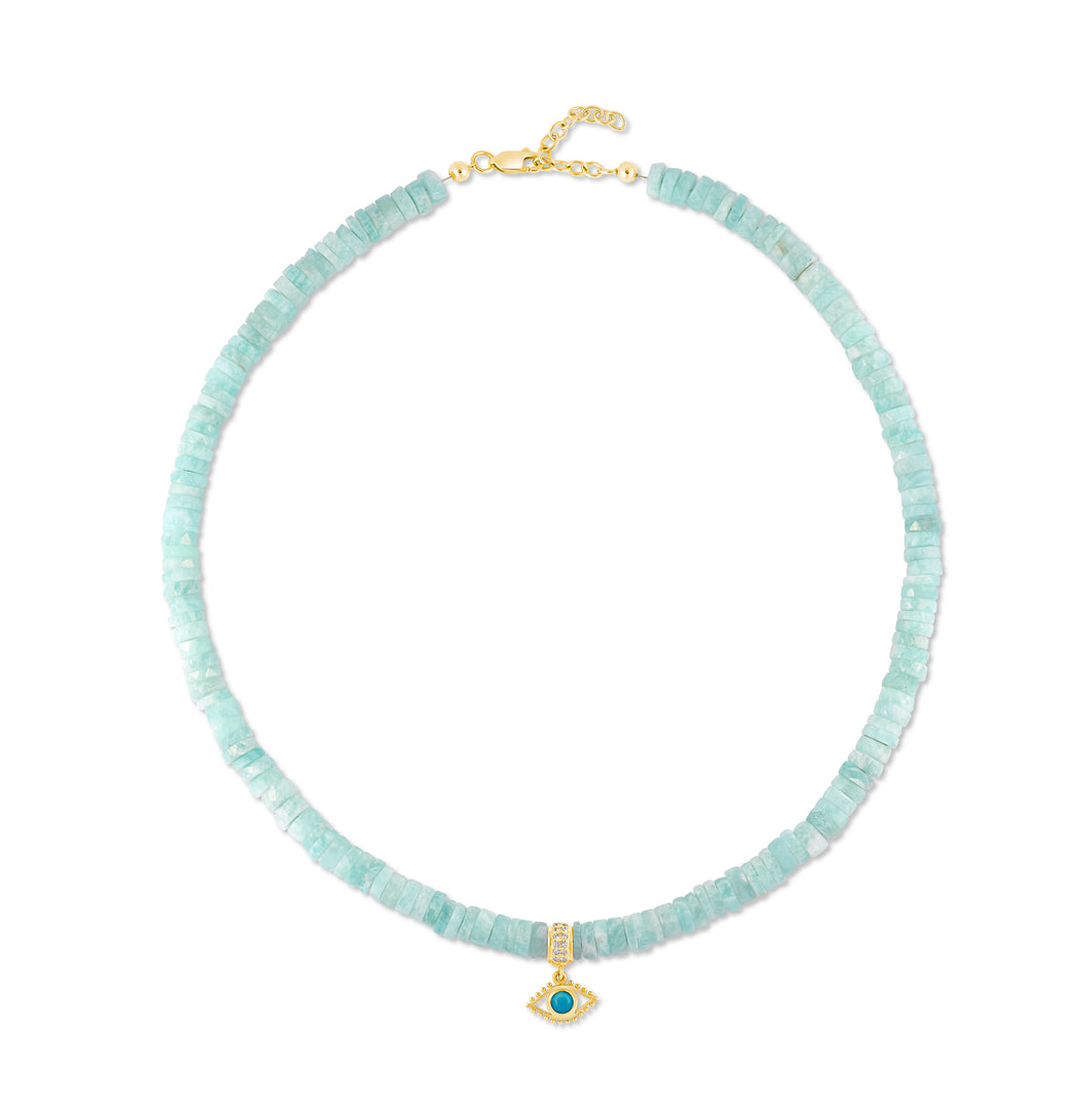 Protection Blue Peruvian Opal Necklace