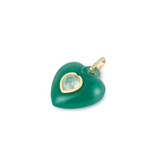 Load image into Gallery viewer, Heart Gemstone Pendant-Green Aventurine
