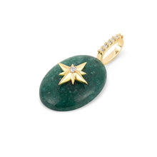 Load image into Gallery viewer, Small Oval Cabochon Charm-Starburst
