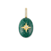 Load image into Gallery viewer, Small Oval Cabochon Charm-Starburst
