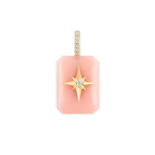 Load image into Gallery viewer, Small Emerald Cut Cabochon Charm- Starburst
