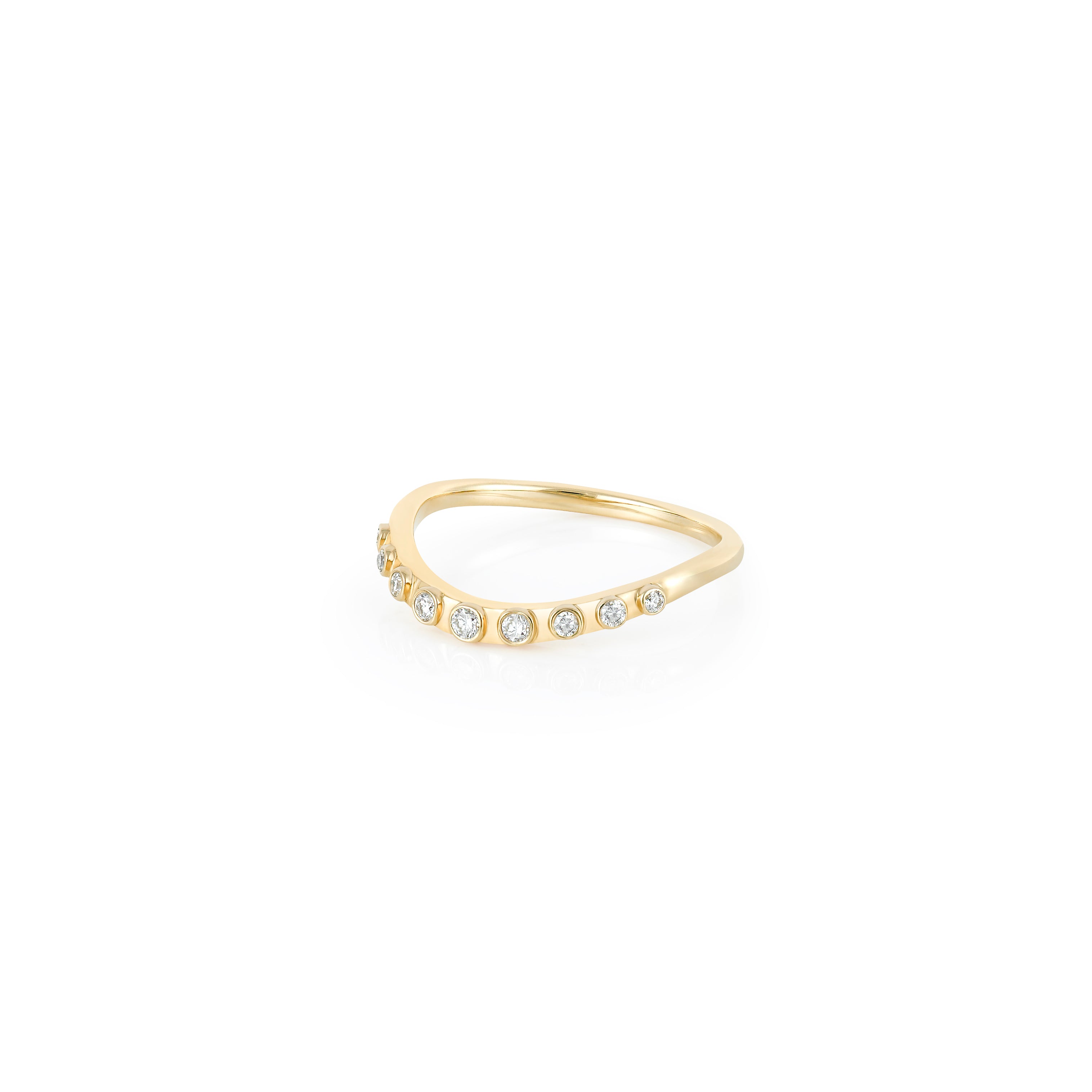 Half Eternity Contour Band