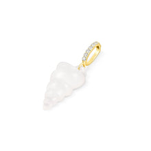 Load image into Gallery viewer, White Onyx Tulip Shell Charm
