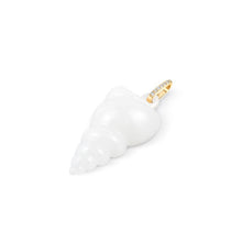 Load image into Gallery viewer, White Onyx Tulip Shell Charm
