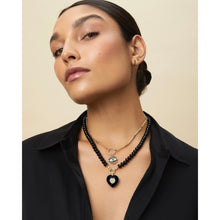 Load image into Gallery viewer, Black Onyx Heart Pendant
