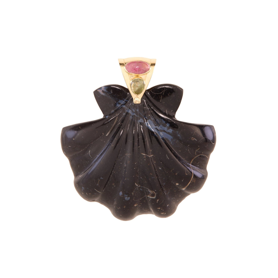 Extra Large Scallop Shell Pendant