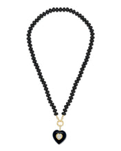 Load image into Gallery viewer, Black Onyx Rondelle Bead Necklace
