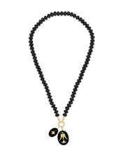 Load image into Gallery viewer, Black Onyx Rondelle Bead Necklace
