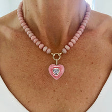 Load image into Gallery viewer, Pink Rhodochrosite Heart Pendant

