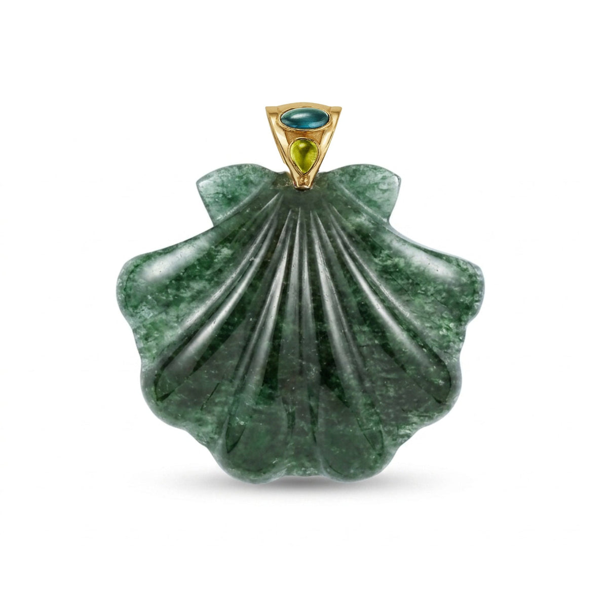 Grande_Green_Aventurine_Scallop_Shell_Pendant-blue-tourmaline
