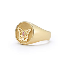 Load image into Gallery viewer, Butterfly Signet Ring

