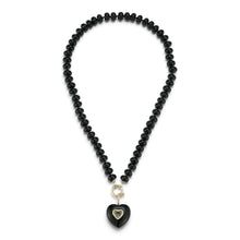Load image into Gallery viewer, Stone Heart Pendant- Black Onyx
