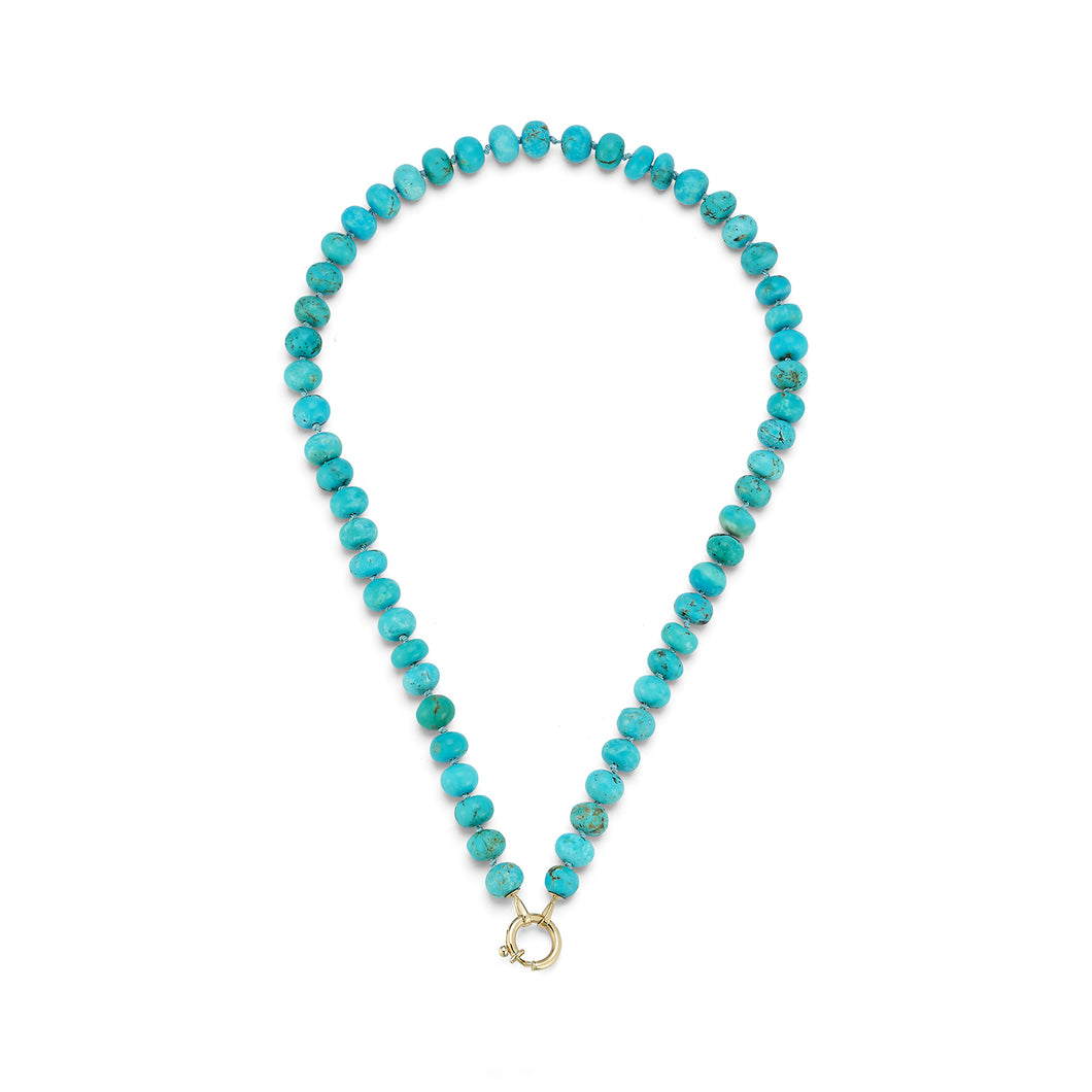 Turquoise Rondelle Bead Necklace