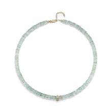 Load image into Gallery viewer, Green Amethyst Heishi Bead Necklace
