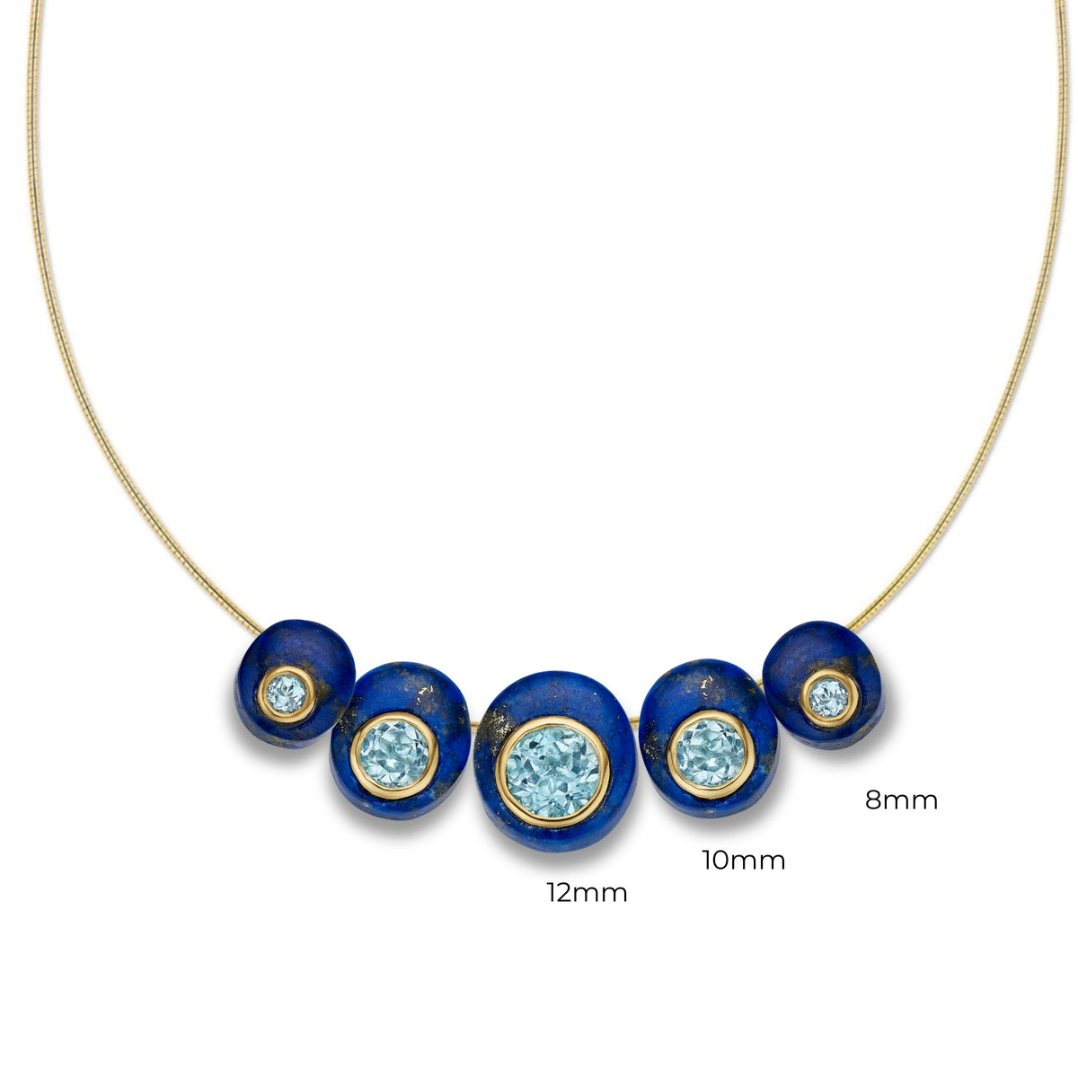 Lapis Lazuli Bead Charm-necklace