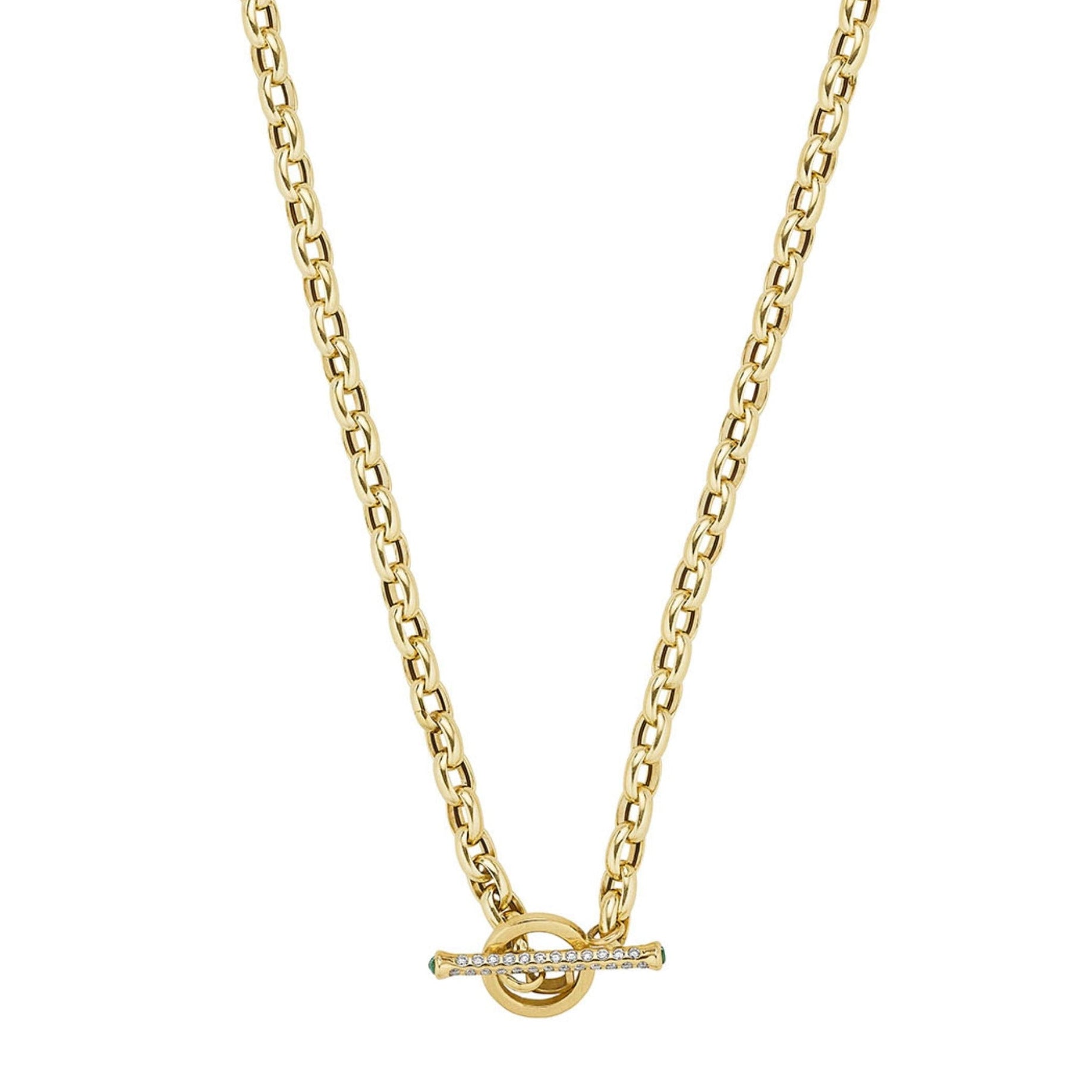 Oval_Rolo_Chain_w_Emerald_Charm_Lock_Diamond_Toggle-close-up
