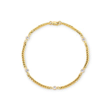 Load image into Gallery viewer, Small Diamond Curb Chain Bracelet

