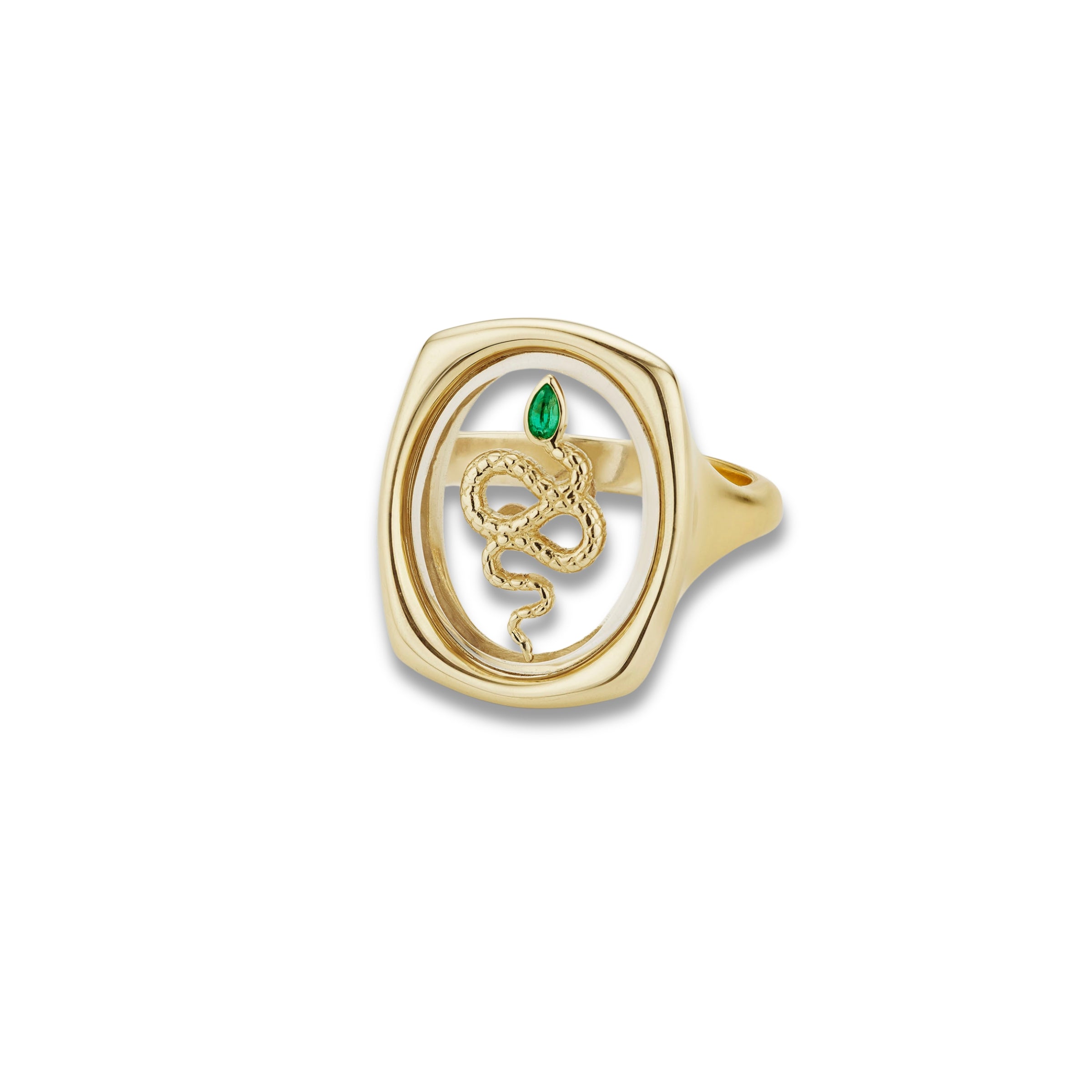 Serpent Crystal Ring