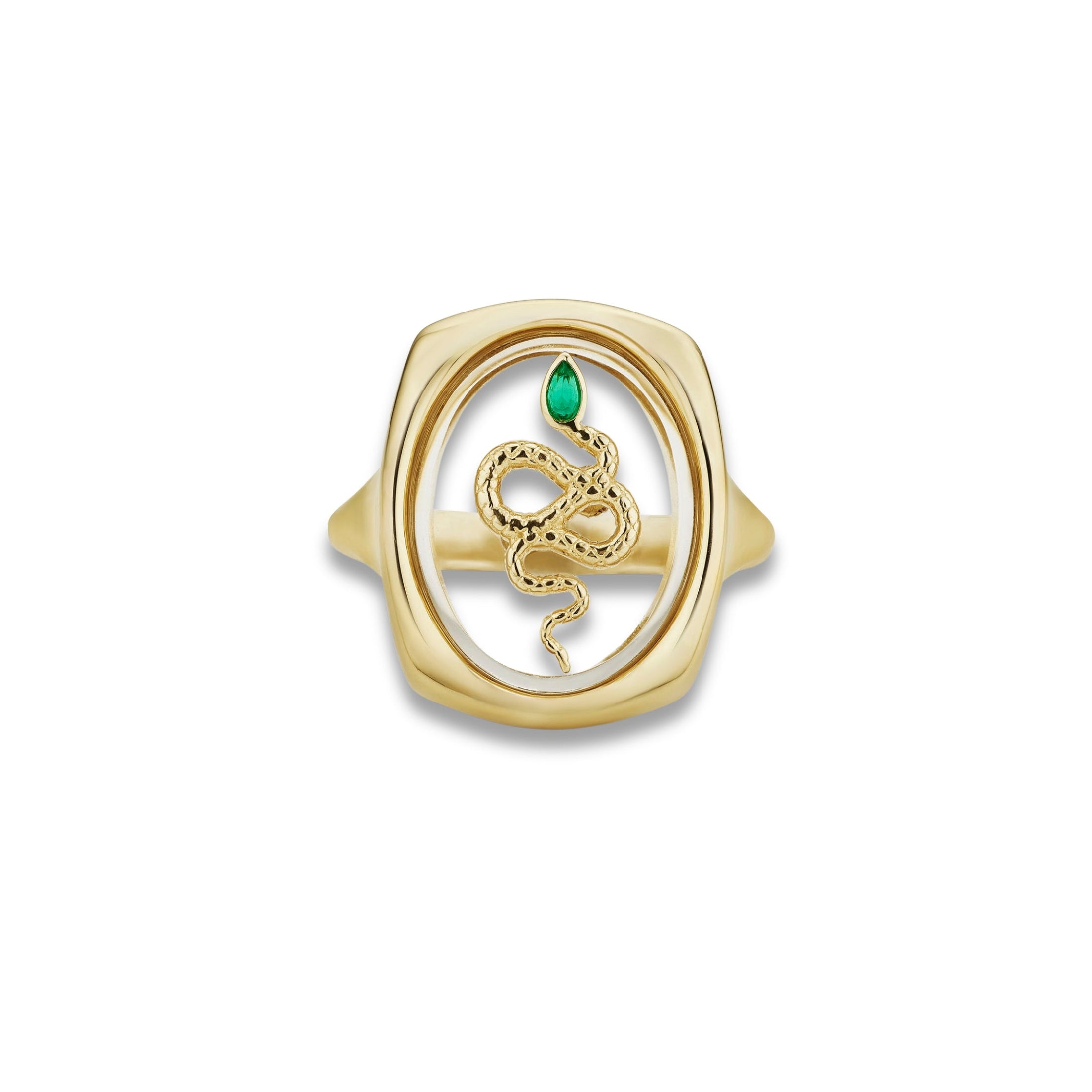 Serpent Crystal Ring
