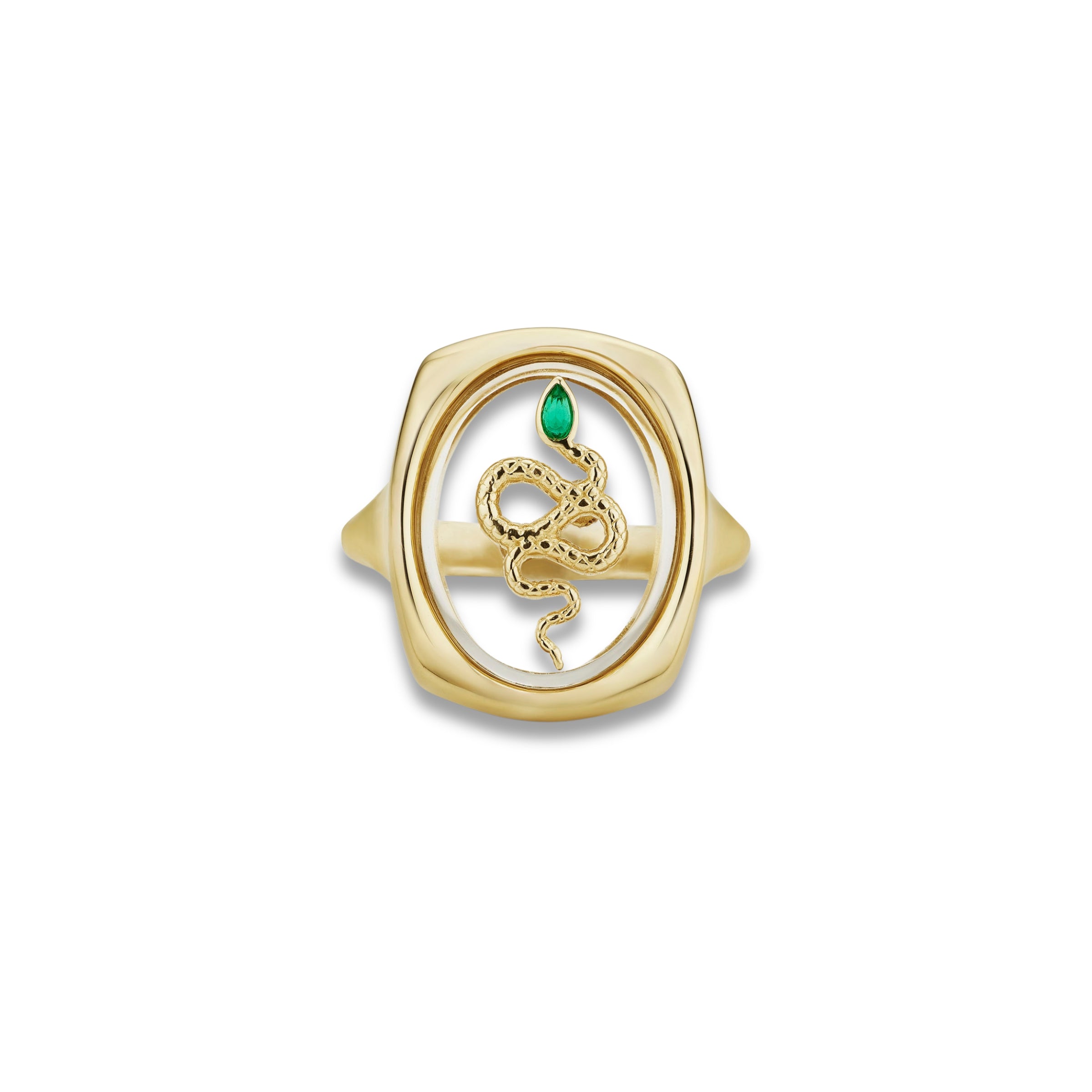 Serpent Crystal Ring