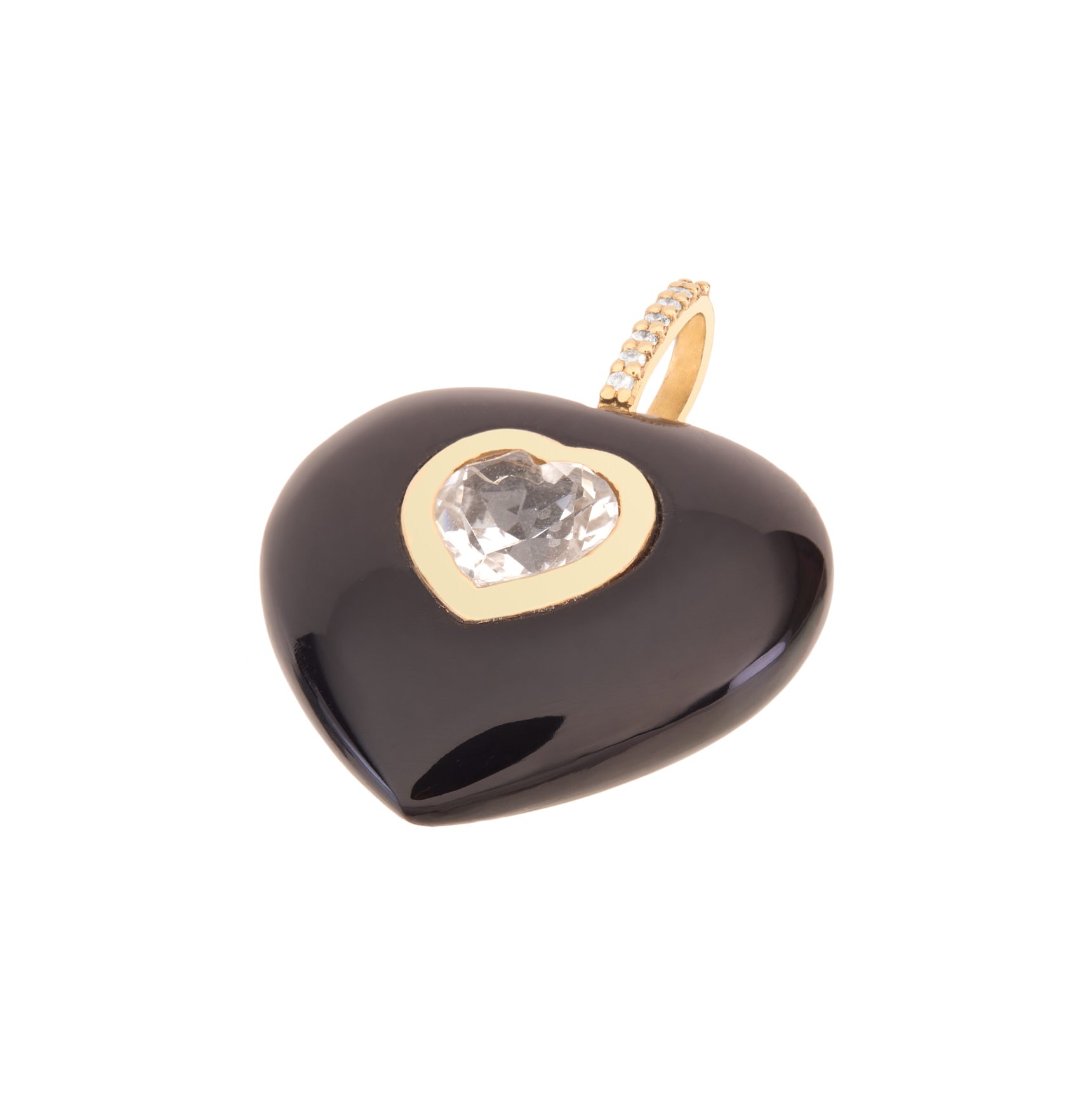Black Onyx Heart Pendant