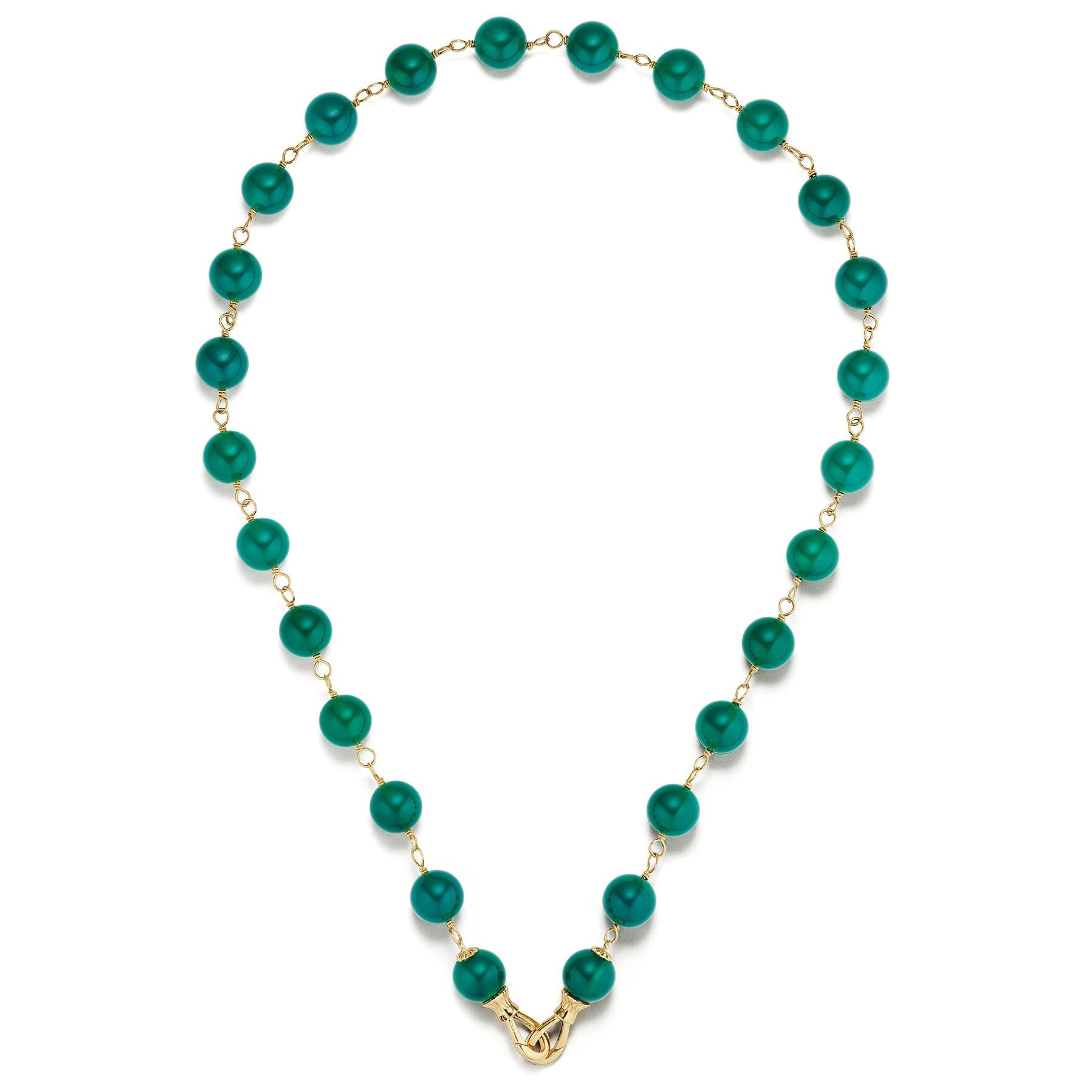 String of Green Onyx Necklace