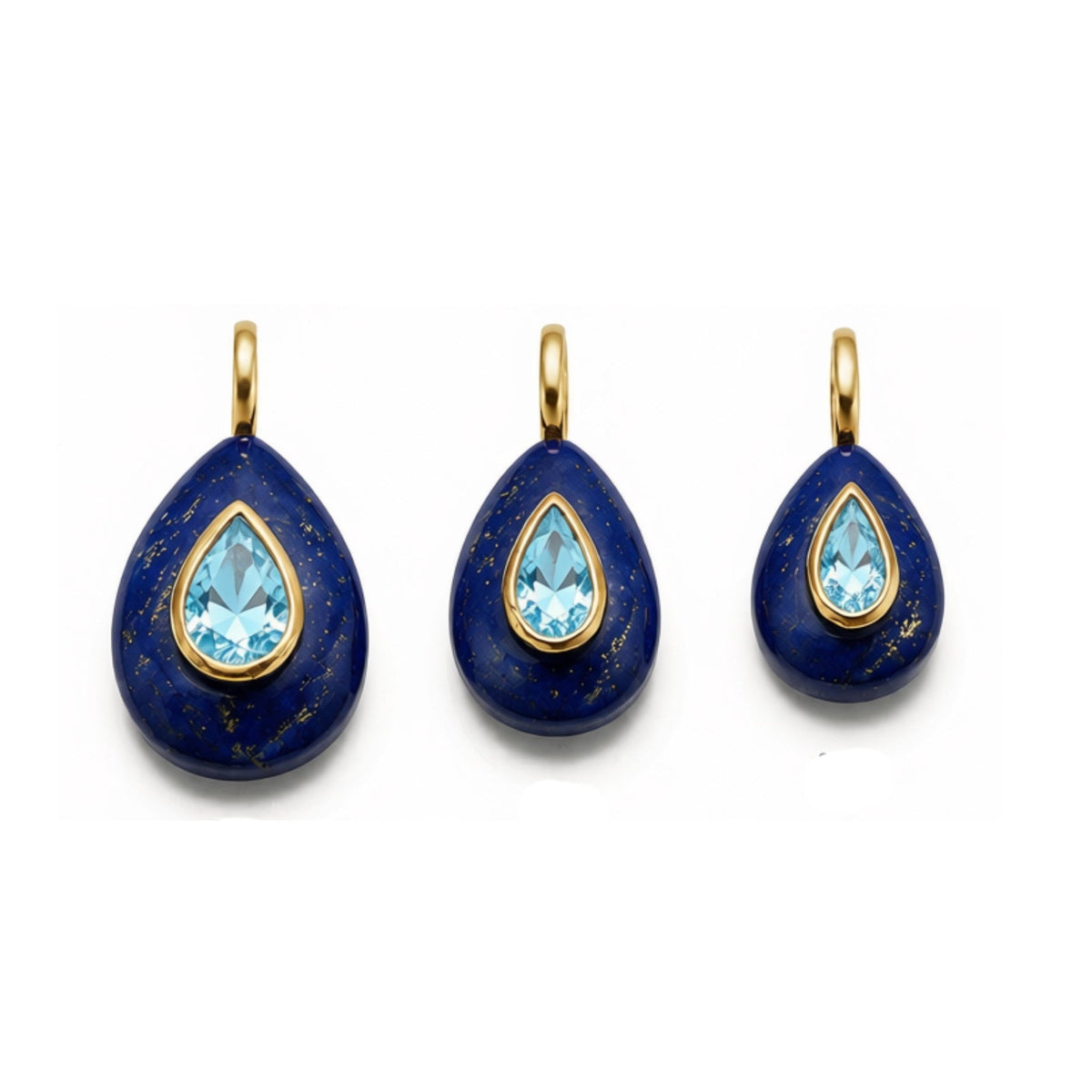 Teardrop Lapis Lazuli Charm