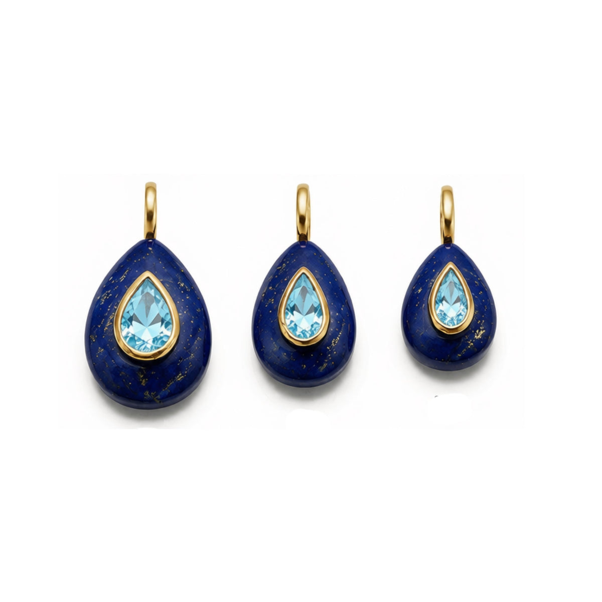 Teardrop Lapis Lazuli Charm