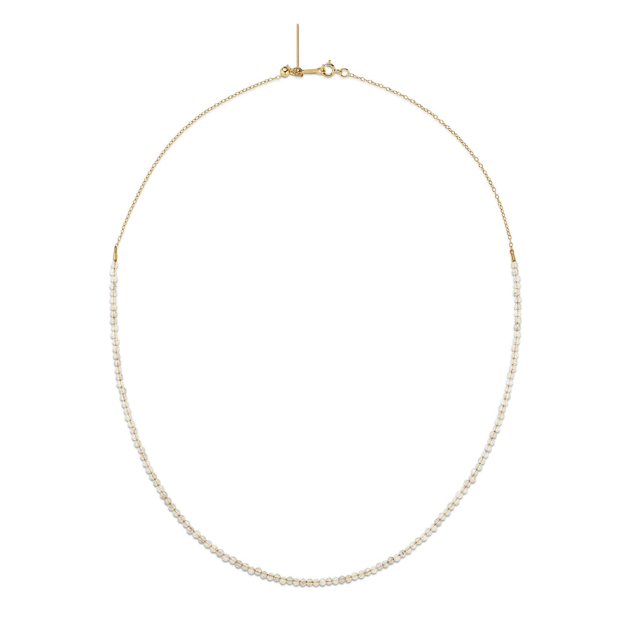 14k gold chain with labradorite beads