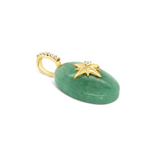 Load image into Gallery viewer, Small Oval Cabochon Starburst Pendant
