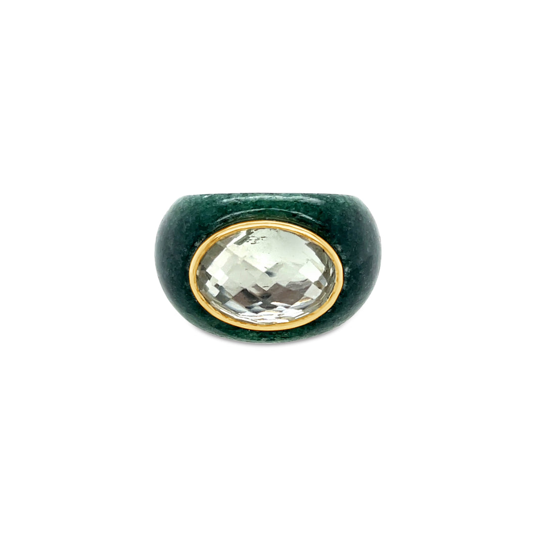 Green Aventurine Stone Ring