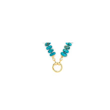 Load image into Gallery viewer, Turquoise Rondelle Bead Necklace
