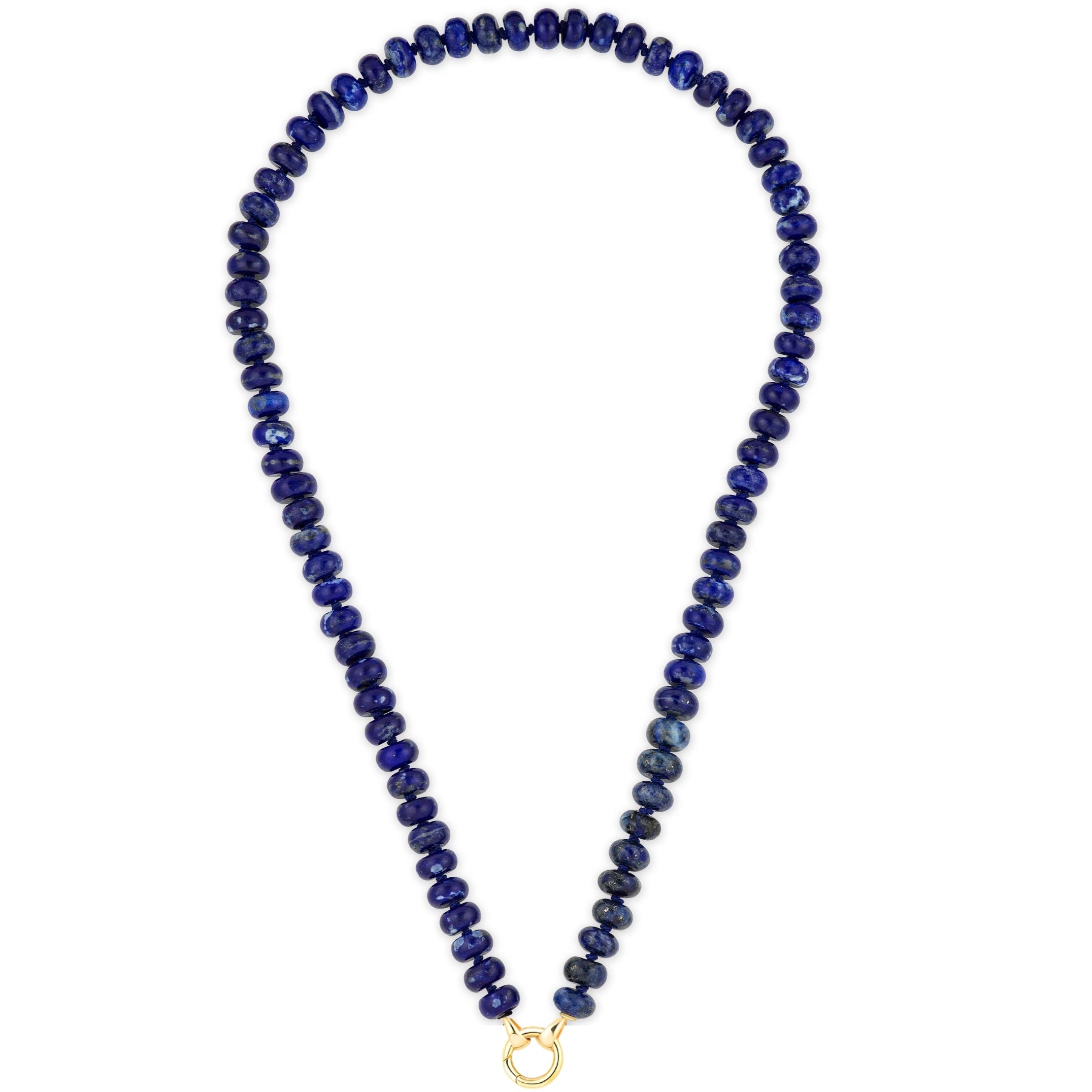 Lapis Lazuli Rondelle Bead Necklace