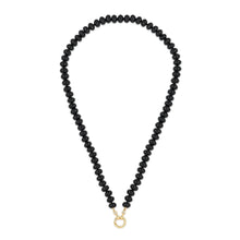 Load image into Gallery viewer, Black Onyx Rondelle Bead Necklace
